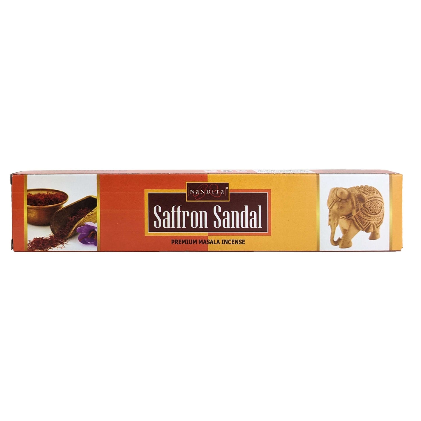 Nandita Saffron Sandal Incense Sticks, 15g Pack