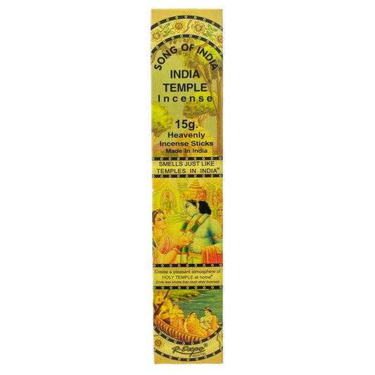Song of India India Temple Incense Sticks, 15g Pack