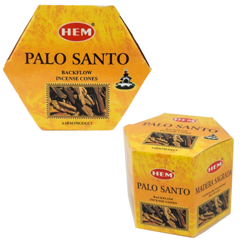 HEM Backflow Incense Cones, 40 Cone Pack, Palo Santo