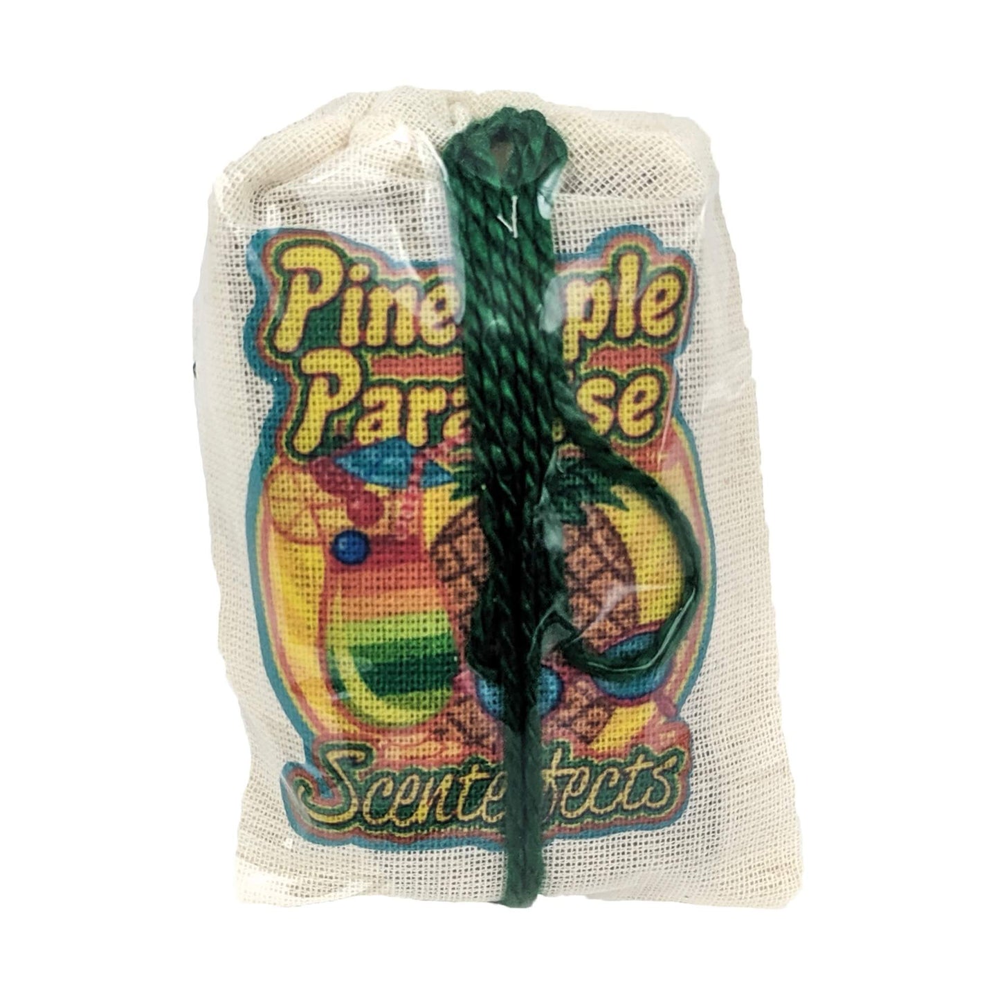Scenteffects 3" Car Air Freshener Pouch, Pineapple Paradise Scent
