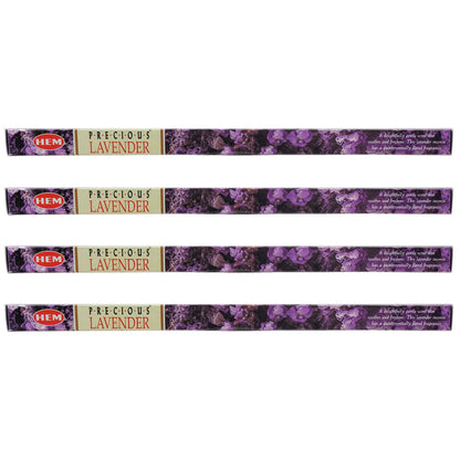 8-Stick HEM Incense Sticks Square Packs, Precious Lavender