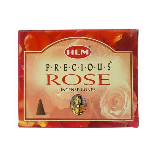 HEM Precious Rose Scent Incense Cones, 10 Cone Pack