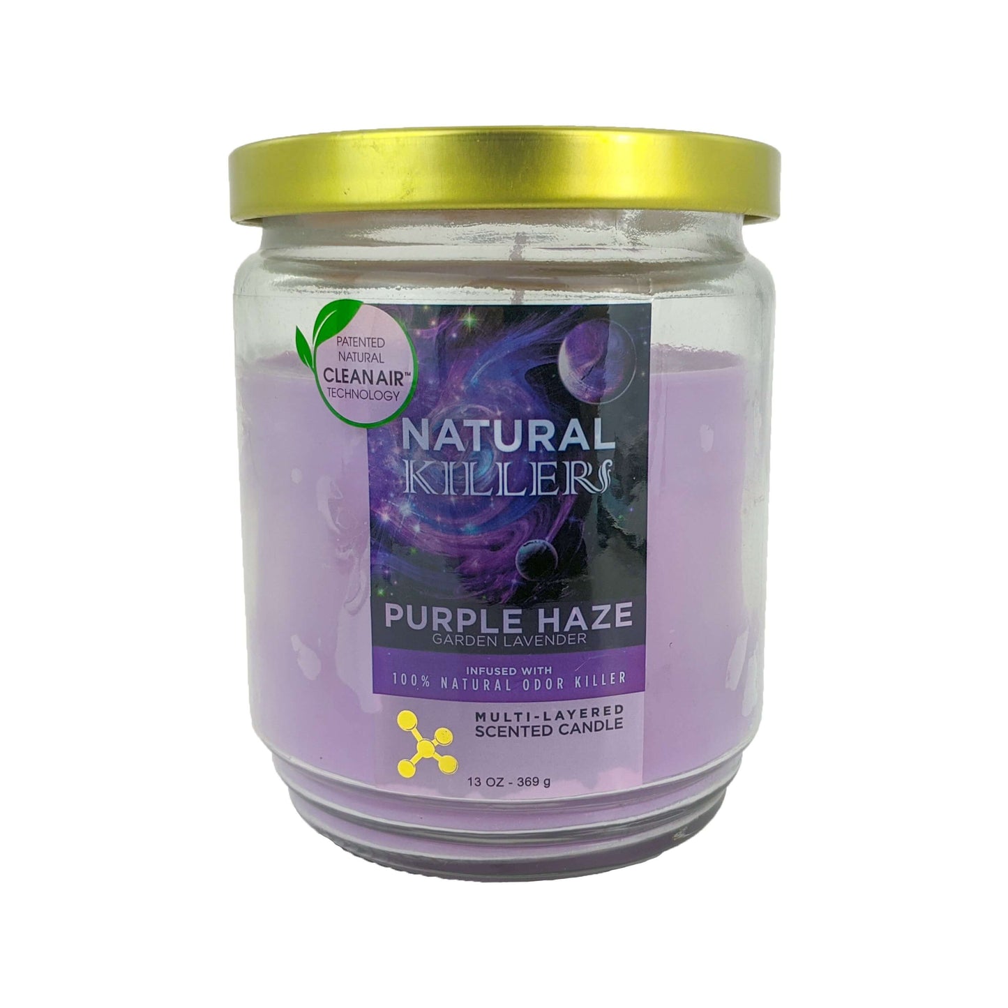 Natural Killers Odor-Killing Scented 13oz Candle, Purple Haze Scent
