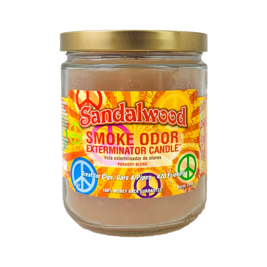 Sandalwood 4" Odor Exterminator Glass Jar Candle 13oz
