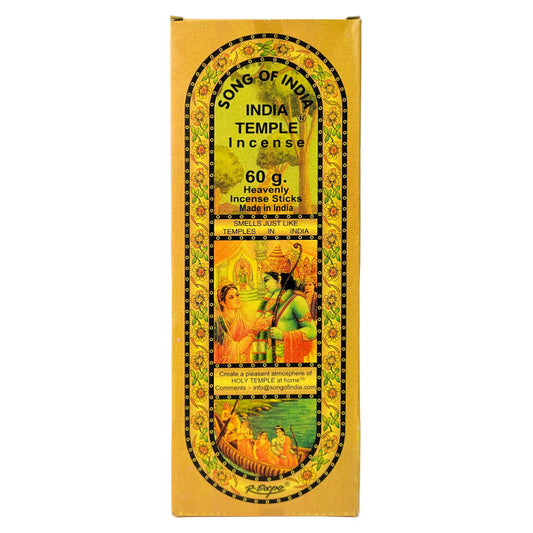 Song of India India Temple Incense Sticks, 60g Pack