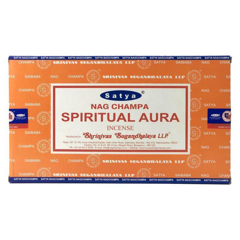 Satya Nag Champa Spiritual Aura Incense Sticks, 15g Pack