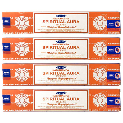 Satya Nag Champa Spiritual Aura Incense Sticks, 15g Pack