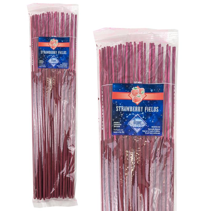 Strawberry Fields Scent 19" Incense, 50-Stick Pack, by The Dipper