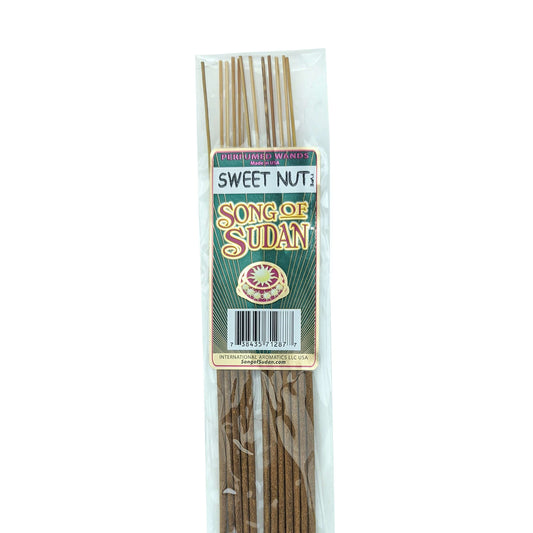 Song Of Sudan Handmade 11" Incense Sticks - Sweet Nut Type Scent - 12 Sticks
