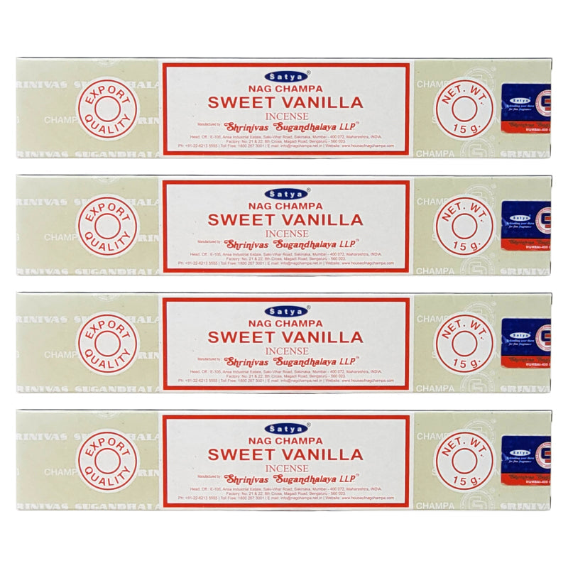 Satya Sweet Vanilla Scent Incense Sticks, 15g Pack