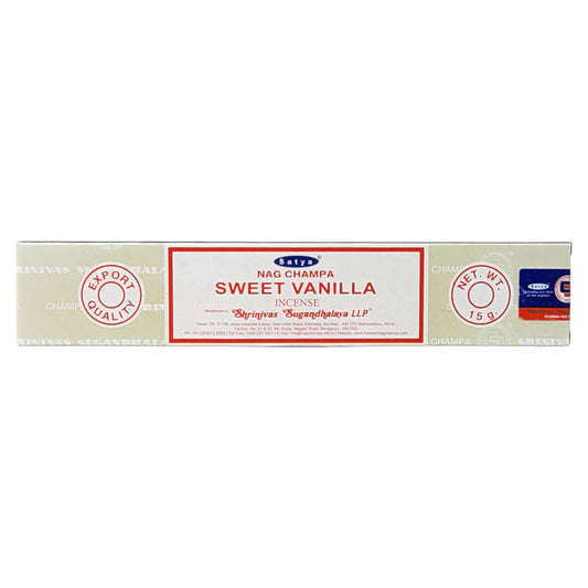 Satya Sweet Vanilla Scent Incense Sticks, 15g Pack