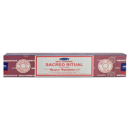 Satya Nag Champa Sacred Ritual Incense Sticks, 15g Pack