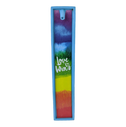 Poly Stone Incense Burner Love Wins Rainbow 3