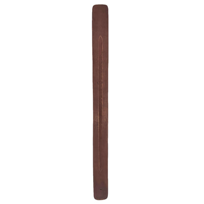 Jumbo Wood Incense Burner & Ash Catcher, Simple Design, 18"