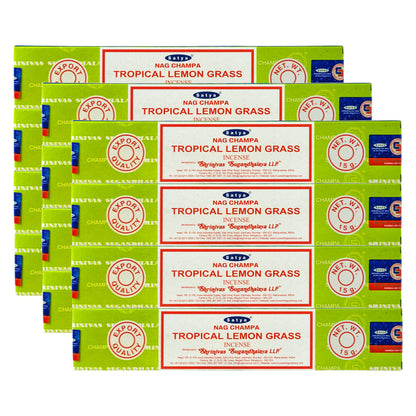 Satya Tropical Lemon Grass Scent Incense Sticks, 15g Pack