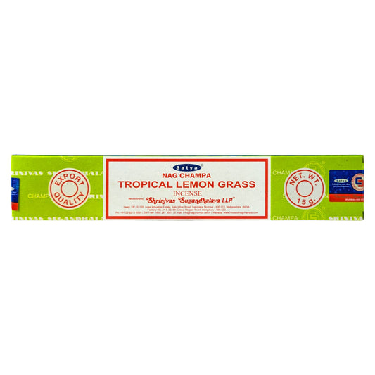 Satya Tropical Lemon Grass Scent Incense Sticks, 15g Pack
