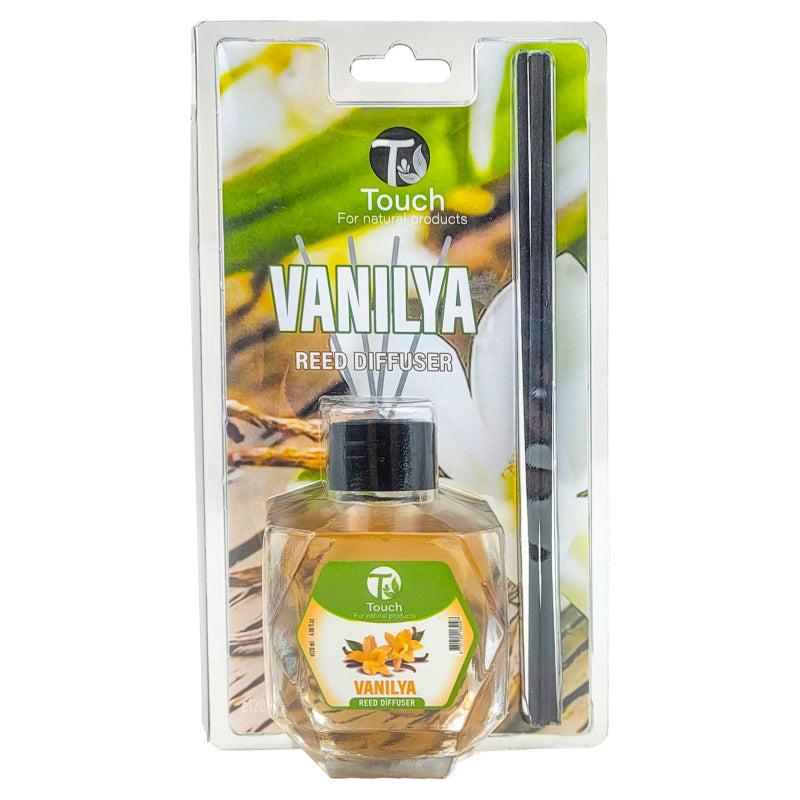 Vanilla Scent TOUCH Glass Reed Diffuser, 120ml