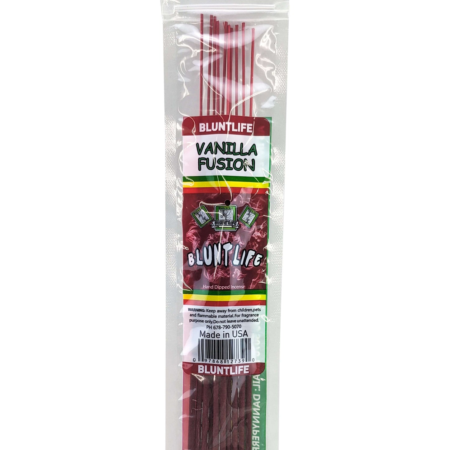 Vanilla Fusion Scent 10.5" BluntLife Incense, 12-Stick Pack