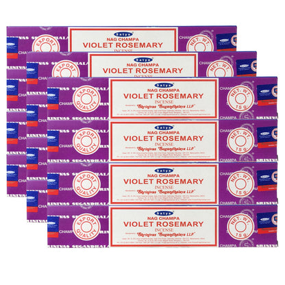 Satya Violet Rosemary Scent Incense Sticks, 15g Pack