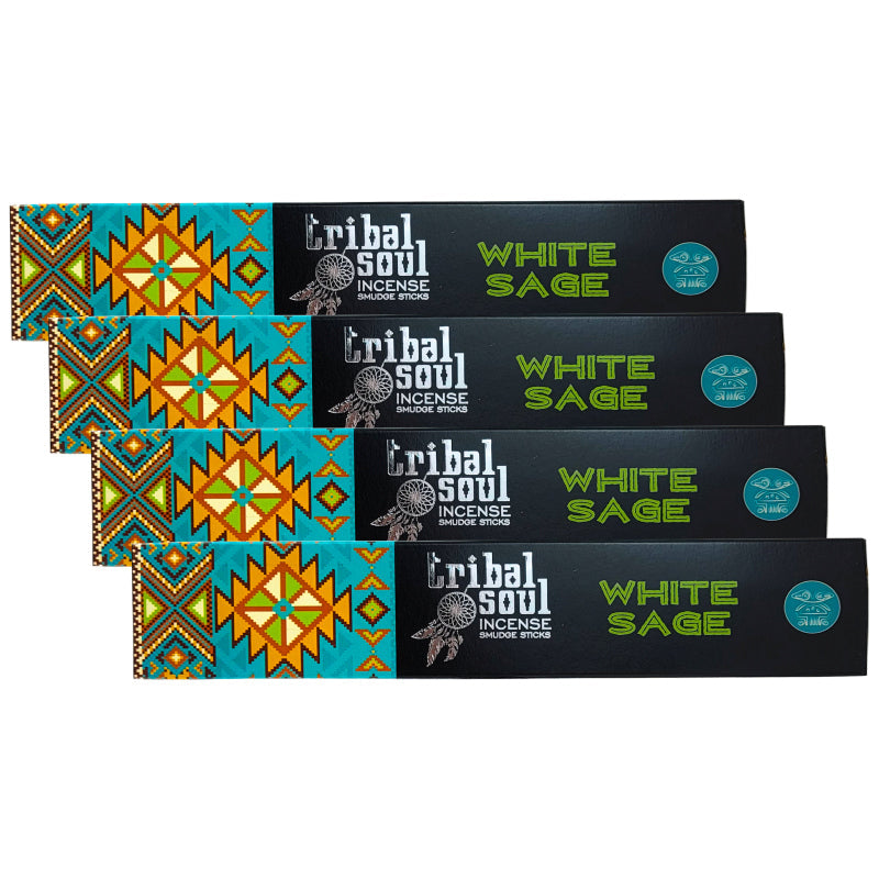White Sage 15g 8" Incense Pack, by Tribal Soul