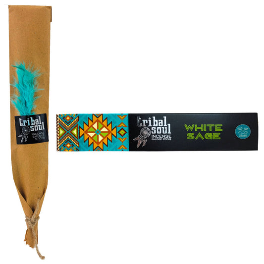 White Sage 15g 8" Incense Pack, by Tribal Soul