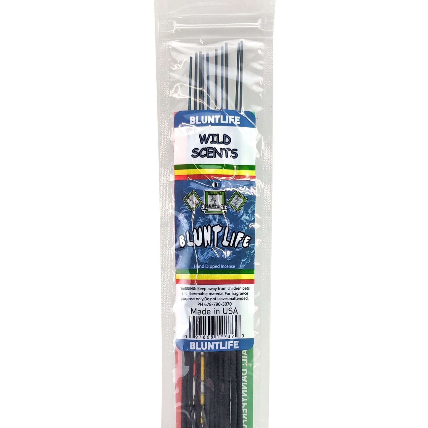 Wild Scents Scent 10.5" BluntLife Incense, 12-Stick Pack